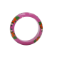 Wooden Bangles Flower Pink