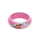 Wooden Bangles Flower Pink Small Dots
