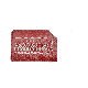 Maroon Compact Flat Mirror