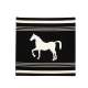 Sadu Motif Horse Cushion Cover (Black)