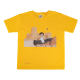 Nasser in Al Zubarah Fort Yellow Kids T-shirt by Noor Al Dirhem