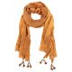 Saffron Silk Scarf by Shehnaz Ismail