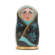 TEAQ - Blue Flower Pearl Matryoshka Dolls (Set of 3)