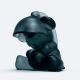 Urs Fischer's Untitled (Lamp/Bear) Football Crystal Figurine - Indigo Blue