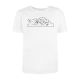 VIRGIL ABLOH Black&White Cloud and News -T-shirt White