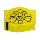 Takashi Murakami Face Mask - Kaikai Kiki Lemon with Black Flower Kids