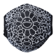 Takashi Murakami Face Mask - Kaikai Kiki Black with Black Flower Kids