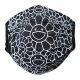 Takashi Murakami Face Mask - Kaikai Kiki Black with Black Flower Adults