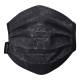 Takashi Murakami Face Mask - Kaikai Kiki Black with White Flower Kids
