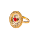 Aurélie Bidermann Limonium Ring Red Bakelite , size 6