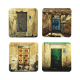 Mal Lawal 3  Coasters Set of 4 - Doors