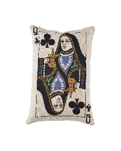 Cushion Cover Queen of Clubs