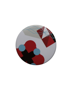 Swalif Button Pin - Red & Blue Dots