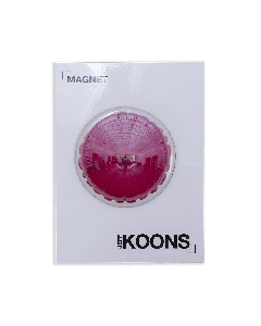 JEFF KOONS MOON (LIGHT PINK) - MAGNET - 2D CUT OUT SHAPE