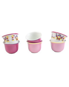 Coffee Cups - Sadu design (White/Magenta/Lilac)