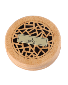 OdorOud in round wooden burner