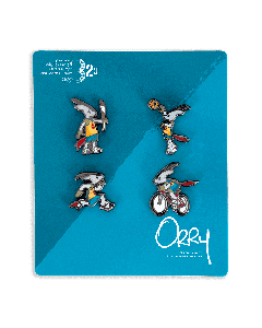  Orry Sports Lapel Pin Set 3-2-1 QOSM