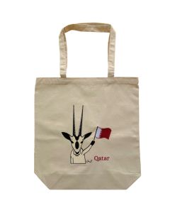 Oryx Flag Tote Bag by Memoirs of Qatar