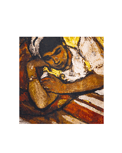 Lusail Museum Exhibition, André Suréda "A Young Girl Sleeping near Cats" Scarf