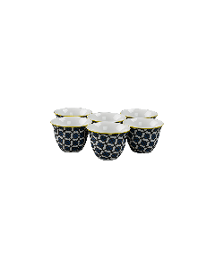 Set of 6 Coffee Cups 60ml – Gypsum