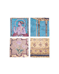 Museum of Islamic Art Coasters - Emperor Shah Jahan on the Peacock Throne (Set of 4)