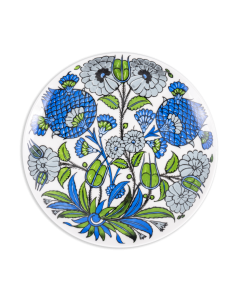 Museum of Islamic Art Plate - Blue Iznik Flowers