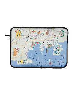 Doha Map 14" Laptop/Tablet cover 