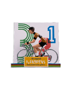 Miniature Cyclist with Eddy Merckx Jersey 3-2-1 QOSM
