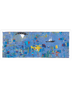 Panoramic Postcard - Le Grand Bleu, 2012 Hugette Caland