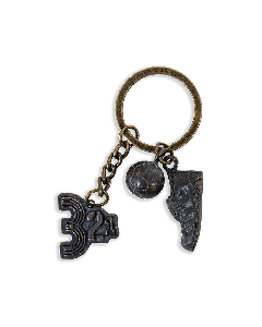 Football Keychain (Brass)  3-2-1 QOSM 