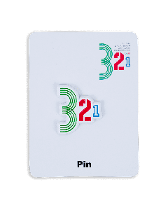  Enamel Pin 3-2-1 QOSM