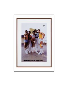 Jeff Koons The Dynasty on 34th Street, 1985 framed Nike poster - POSTCARD