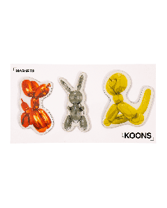 Jeff Koons Magnets - Set of 3