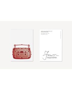 Forever Valentino Exhibition "Roman Stud Shoulder Bag" Postcard
