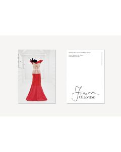 Forever Valentino Exhibition "Red Dress" (1987-88) Postcard