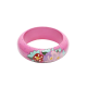 Wooden Bangles Flower Pink Small Dots