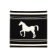Sadu Motif Horse Cushion Cover (Black)