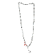 Beaded Phone Chain –  Maroon Qatar Design