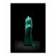 Christian Dior A3 Print HH Sheikha Moza bint Nasser Collection/Dress in green silk satin