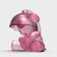Urs Fischer's Untitled (Lamp/Bear) Football Crystal Figurine - Pink