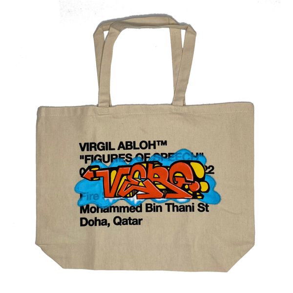 VIRGIL ABLOH - CLOUD 9 TOTE BAG  NATURAL