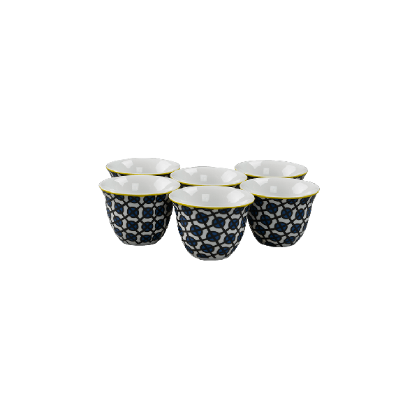 Set of 6 Coffee Cups 60ml – Gypsum