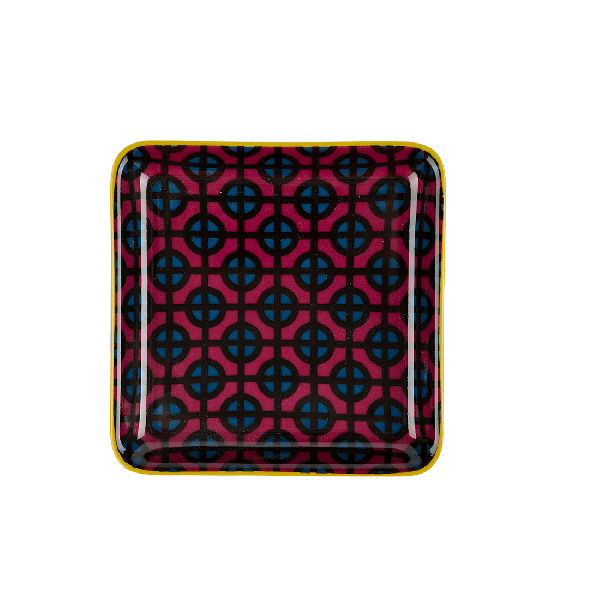 Porcelain Square Plate Gypsum – 11.25 cm