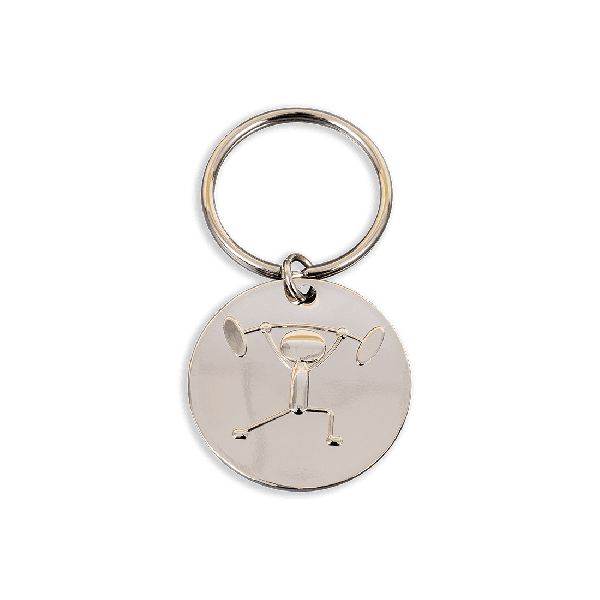 Weightlifting Keychain 3-2-1 QOSM 