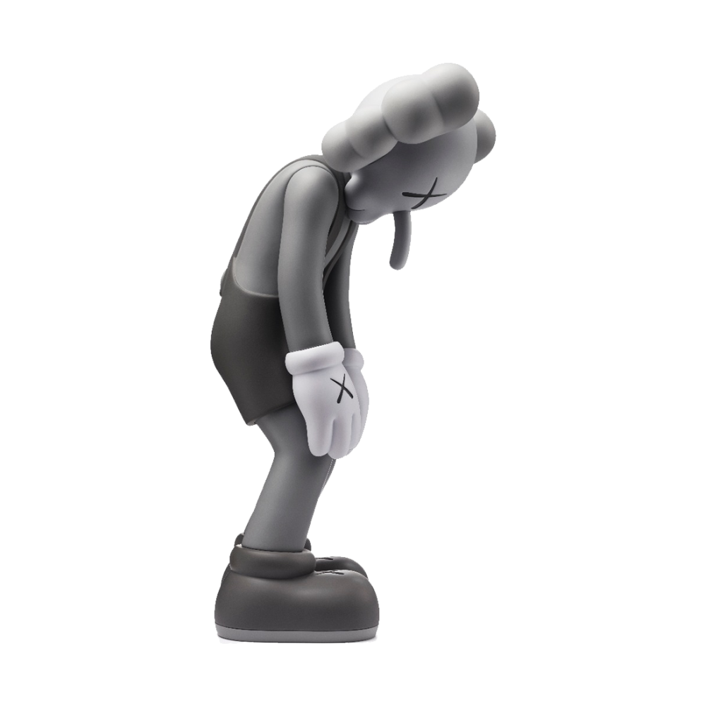 Small lie gray figure by Kaws from 2017 - Dope! Gallery