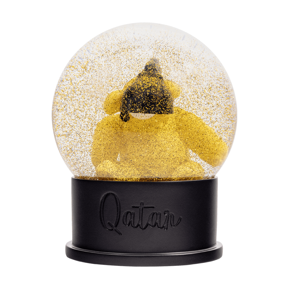 Urs Fischer's Untitled (Lamp/Bear) Glitter Snow Globe | Urs