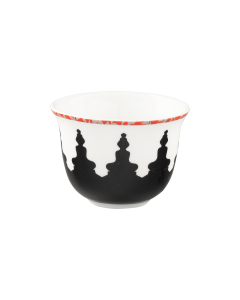 Coffee cup Porcelain Mosaic, Black and White - 60ml 