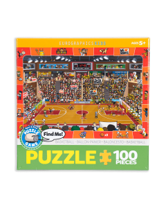  Basketball Spot & Find 100-Piece Puzzle 3-2-1 QOSM