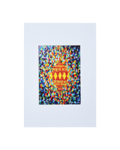 FN- Light it up  Blue- unframed A4