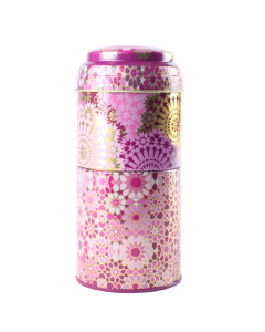 Tin Box with 2 Coffee Cups Mosaic Parme 90ml